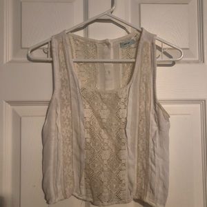 White lace tank top